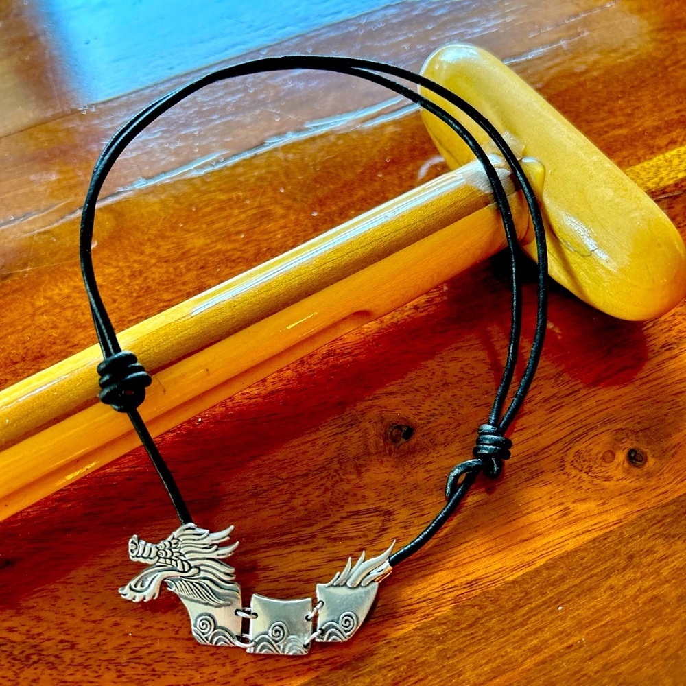 Unique Dragon Boat necklace and/or choker